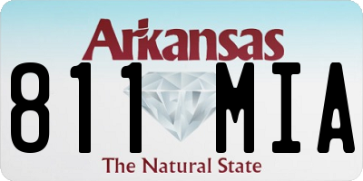 AR license plate 811MIA