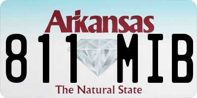 AR license plate 811MIB