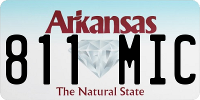AR license plate 811MIC