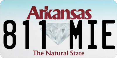 AR license plate 811MIE