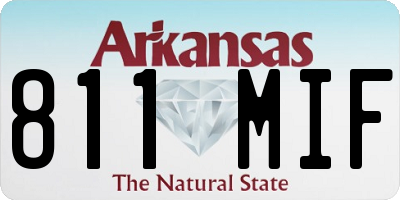 AR license plate 811MIF