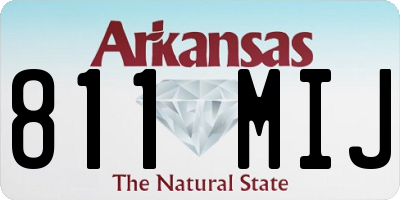 AR license plate 811MIJ