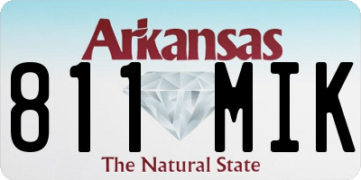 AR license plate 811MIK