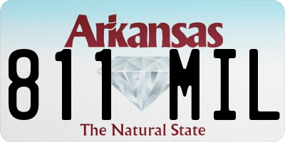 AR license plate 811MIL