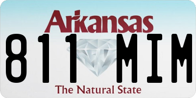 AR license plate 811MIM