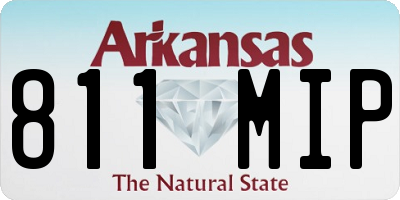 AR license plate 811MIP