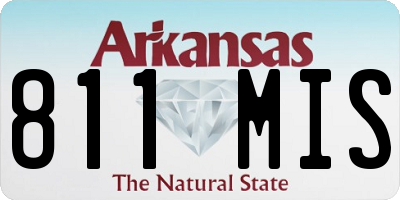 AR license plate 811MIS
