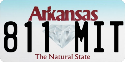 AR license plate 811MIT
