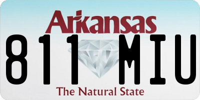 AR license plate 811MIU