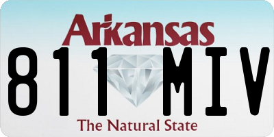 AR license plate 811MIV