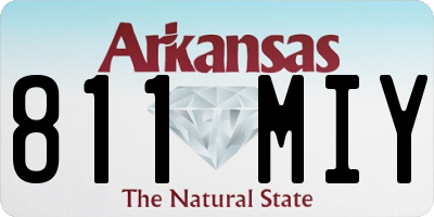 AR license plate 811MIY