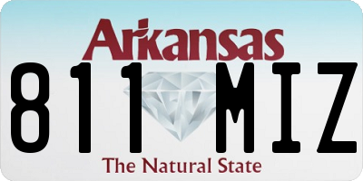 AR license plate 811MIZ