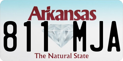 AR license plate 811MJA