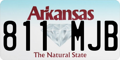 AR license plate 811MJB