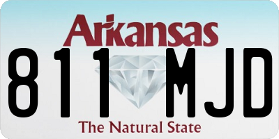 AR license plate 811MJD