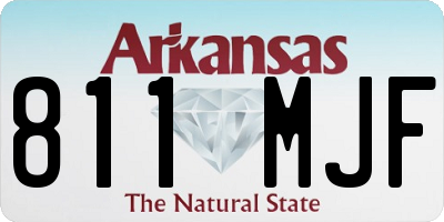 AR license plate 811MJF