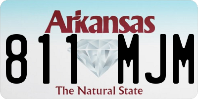 AR license plate 811MJM