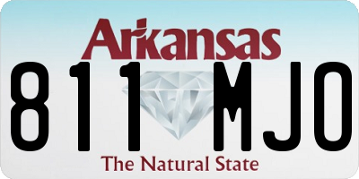 AR license plate 811MJO