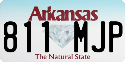 AR license plate 811MJP