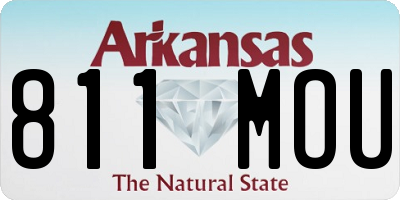 AR license plate 811MOU