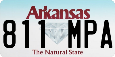 AR license plate 811MPA