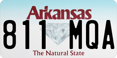 AR license plate 811MQA