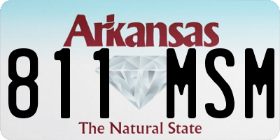 AR license plate 811MSM