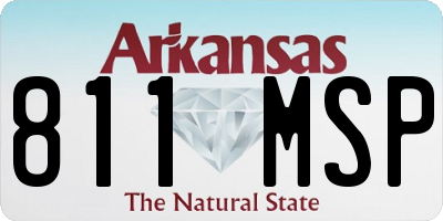 AR license plate 811MSP
