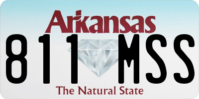 AR license plate 811MSS