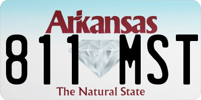 AR license plate 811MST