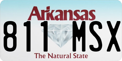 AR license plate 811MSX