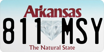 AR license plate 811MSY