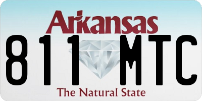 AR license plate 811MTC
