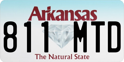 AR license plate 811MTD