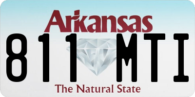AR license plate 811MTI