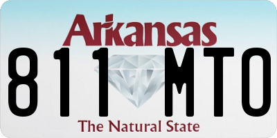 AR license plate 811MTO