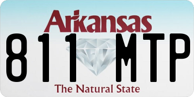 AR license plate 811MTP