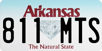 AR license plate 811MTS