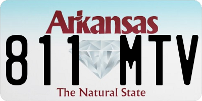 AR license plate 811MTV