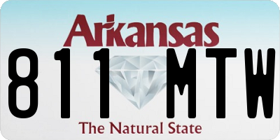 AR license plate 811MTW