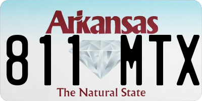 AR license plate 811MTX