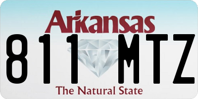 AR license plate 811MTZ