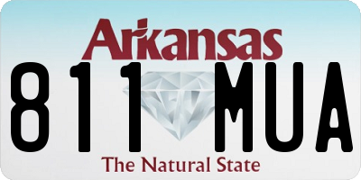 AR license plate 811MUA