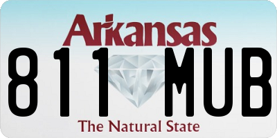 AR license plate 811MUB