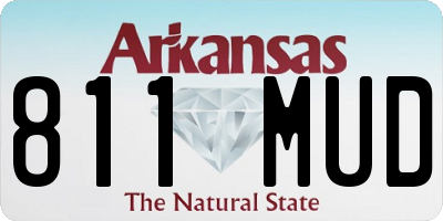AR license plate 811MUD