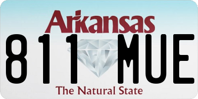 AR license plate 811MUE