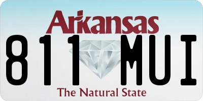 AR license plate 811MUI