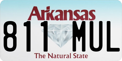 AR license plate 811MUL