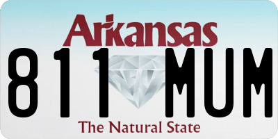 AR license plate 811MUM