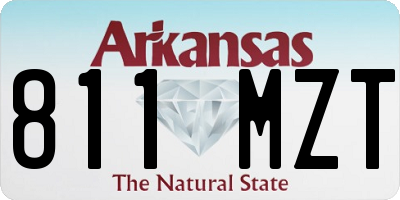 AR license plate 811MZT